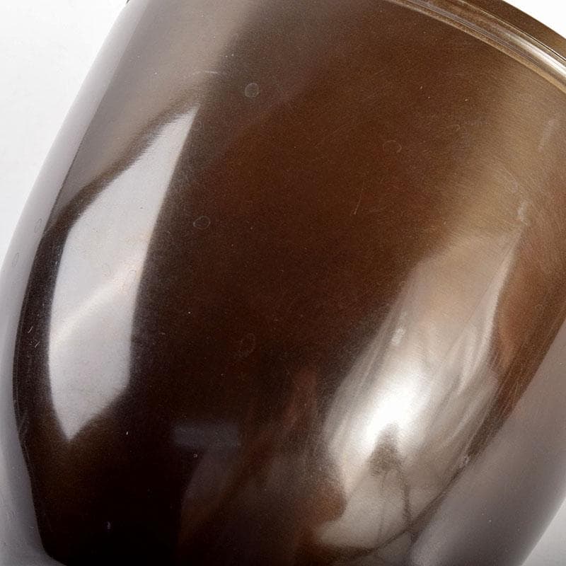 茶道具　中川浄益造　銅製　建水　共箱　M　R4893