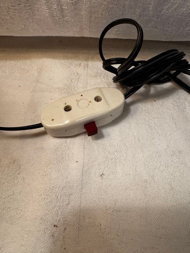 アンティーク　布シェードテーブルシャンデリア