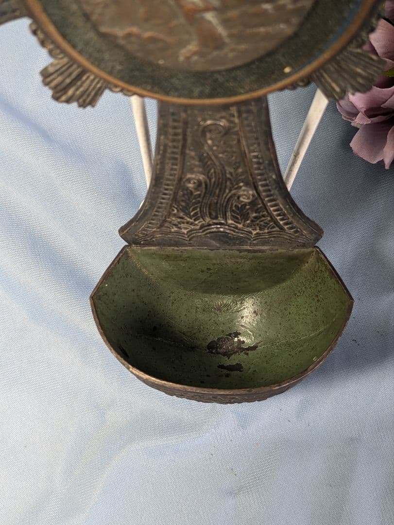 フランス アンティーク ルルドの泉 聖水盤 壁掛け