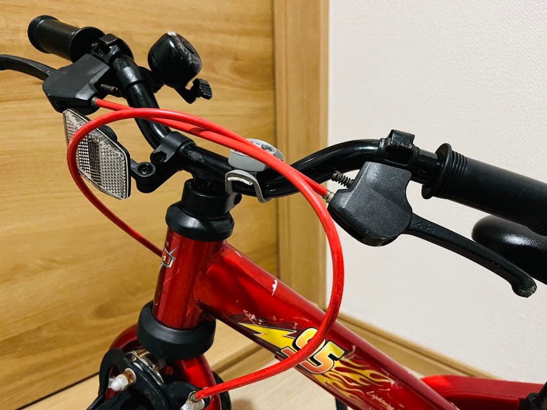 カーズ 変身バイク d-bike じてんしゃデビュー 2in1 2way 赤