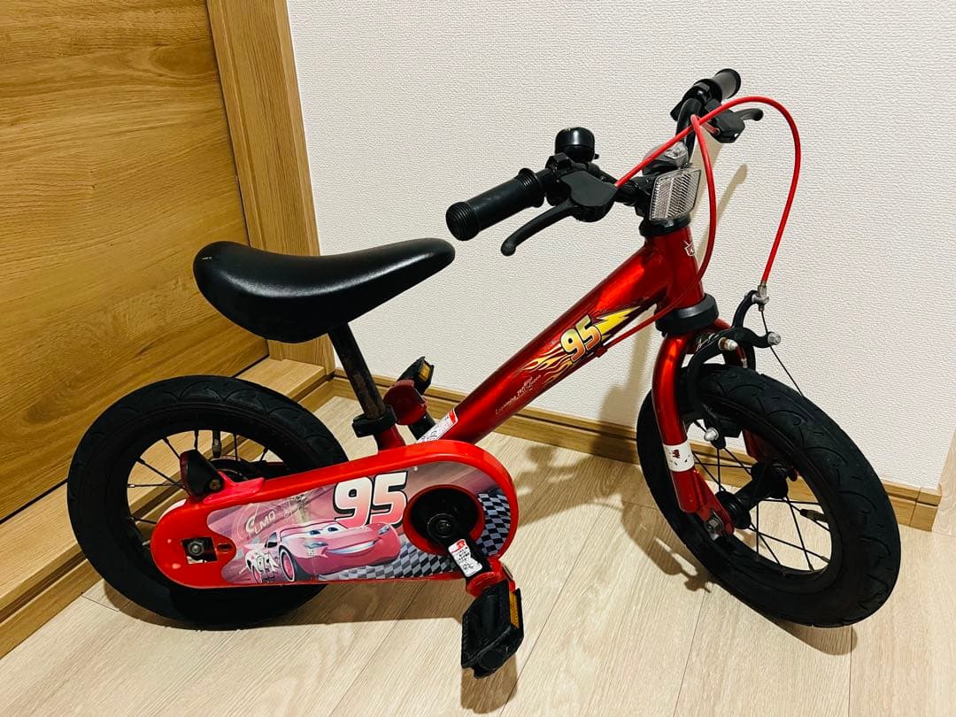 カーズ 変身バイク d-bike じてんしゃデビュー 2in1 2way 赤