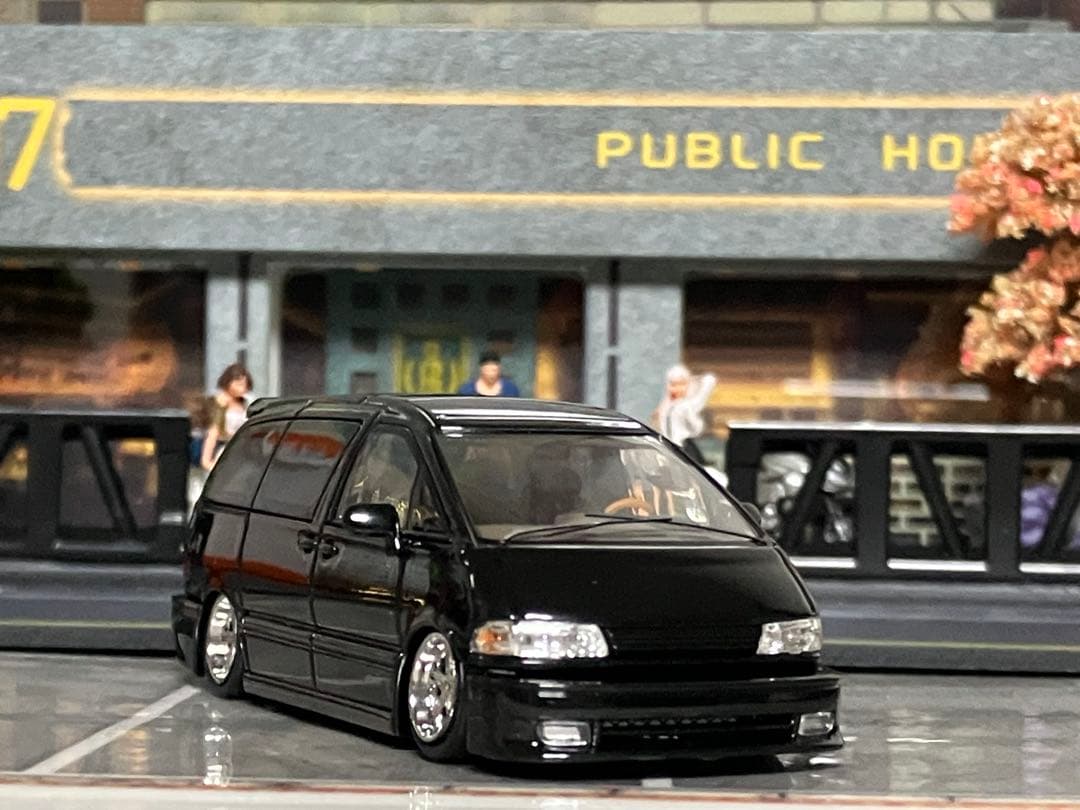 トヨタ　エステマ　ファブレス　フルエアロ　1/64 改造