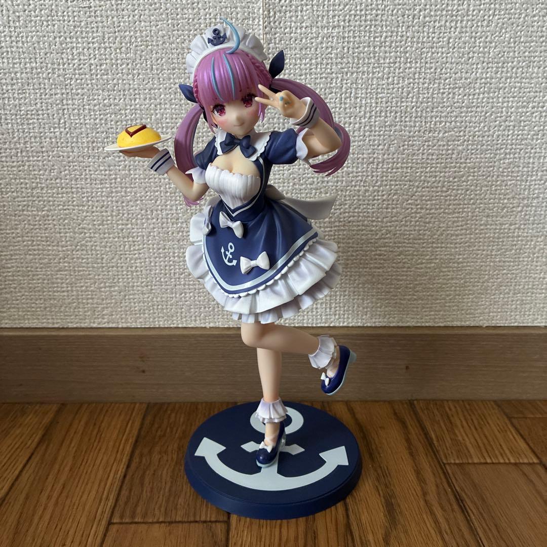 湊あくあ 1/7スケール 塗装済み完成品 フィギュア顔パーツ付 開封済み