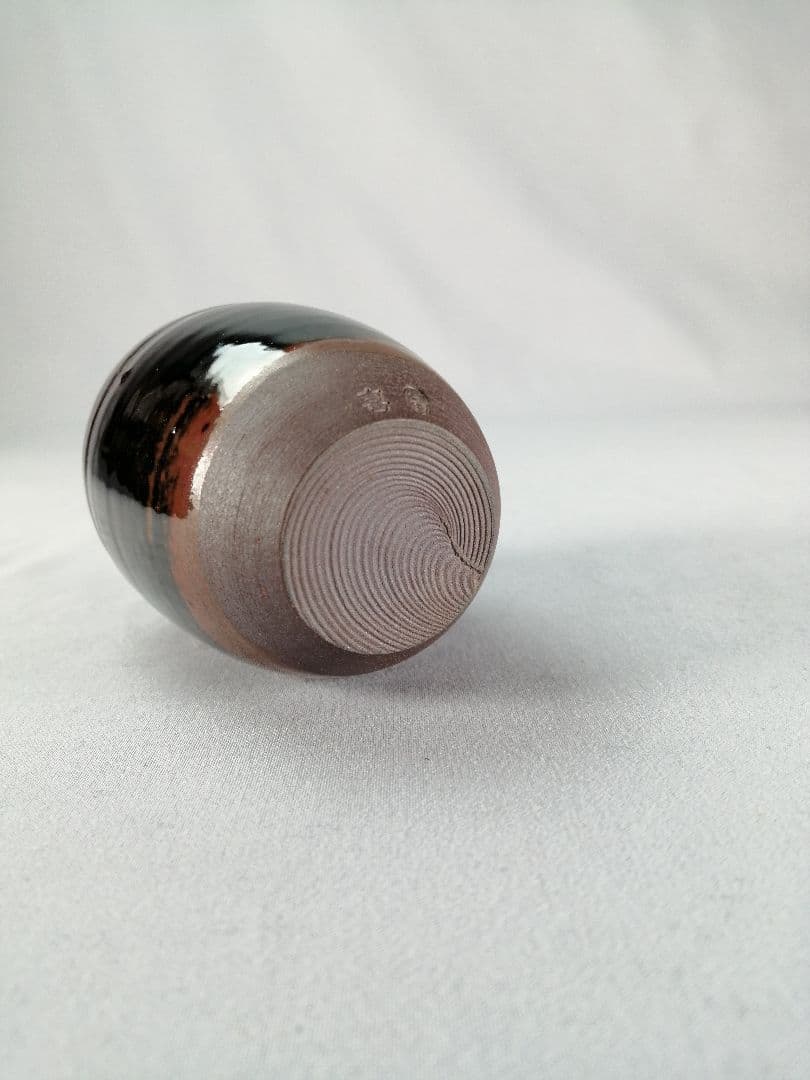 【茶事具】高取喜恵造　高取肩衝茶入　濃茶器　茶入250