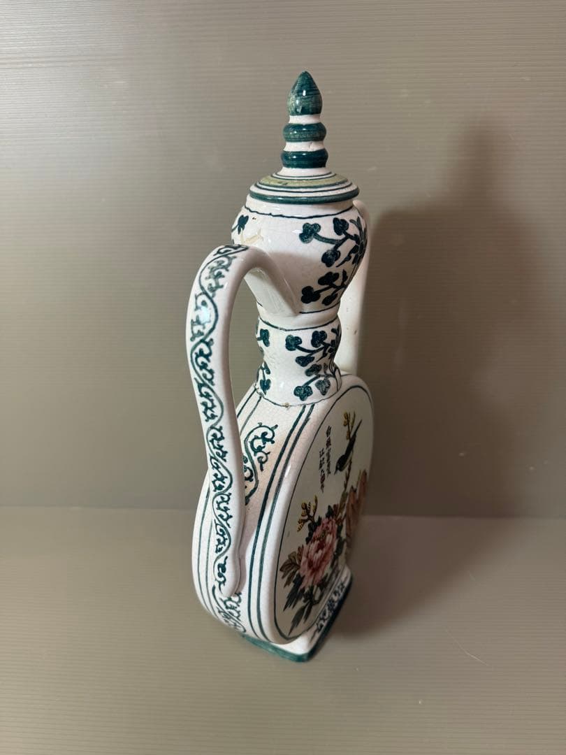 2714 中国骨董　花鳥文　壷　時代物