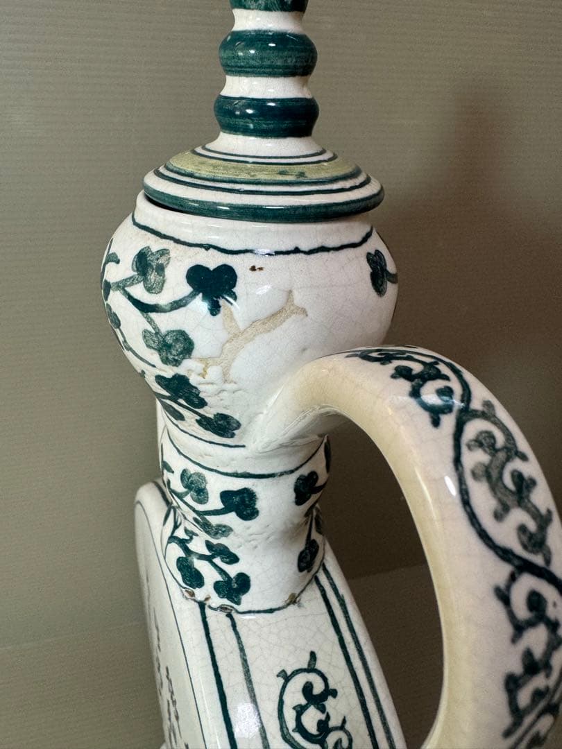 2714 中国骨董　花鳥文　壷　時代物