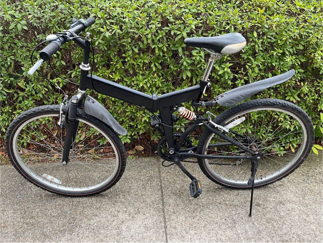 折りたたみ自転車 26インチ　サスペンション付き
