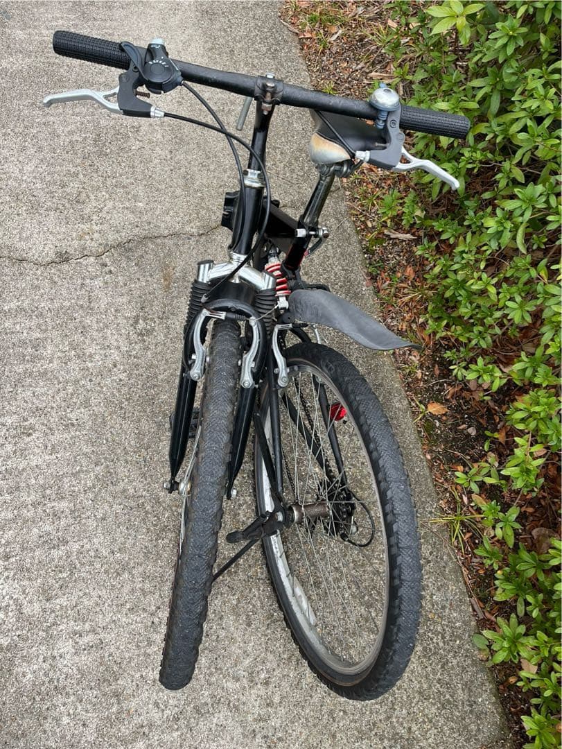 折りたたみ自転車 26インチ　サスペンション付き