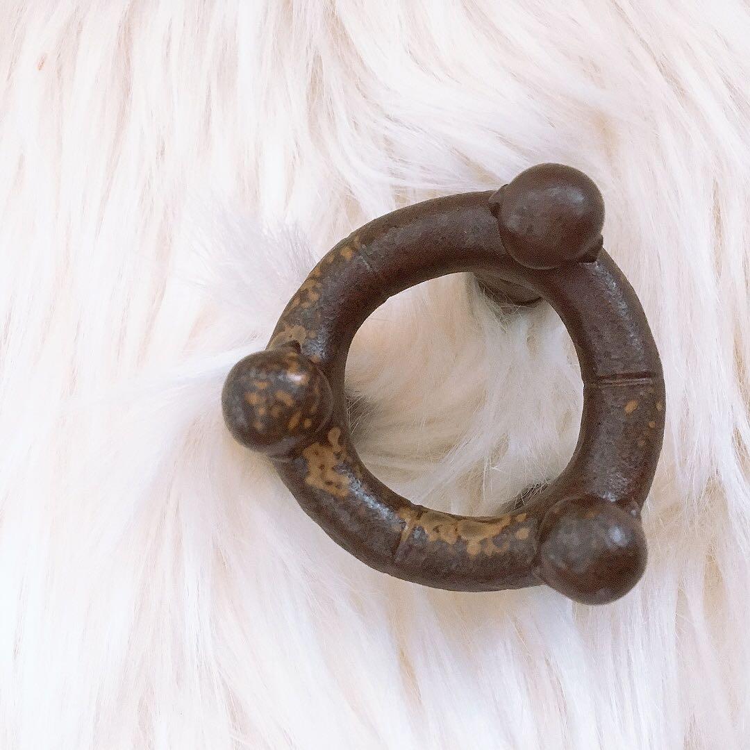 茶道具　蓋置 三人形蓋置 備前焼