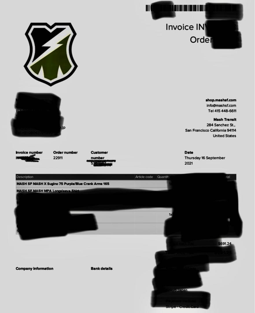 MASH MASHSF sugino75 クランクアーム 165㎜ スギノ