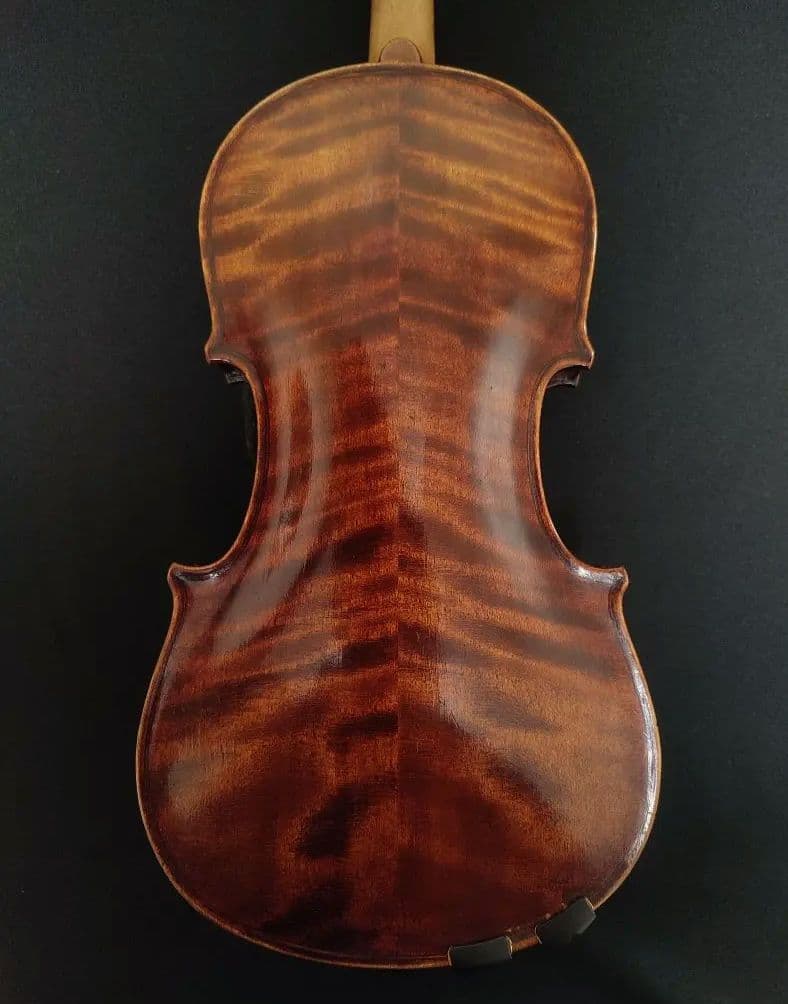 バイオリン　アンティークジャーマン１/2　弦・駒新品交換済　弓・ケース・肩当付属
