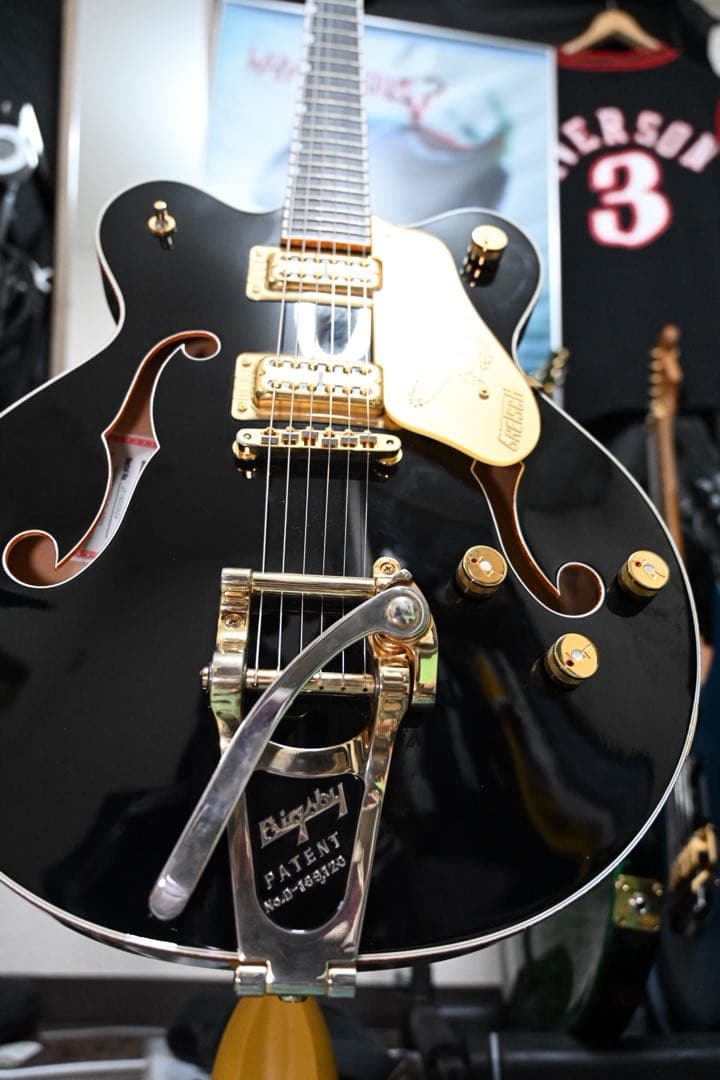 GRETSCH G6636TDC-BLK ダブルカッタウェイ　ブラックファルコン