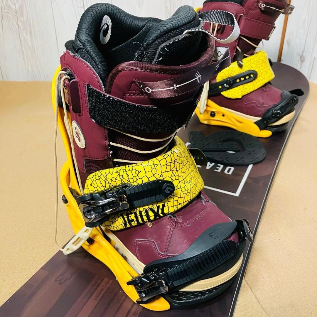 DEATH LABEL FLUX BURTON 137cm スノーボード 3点