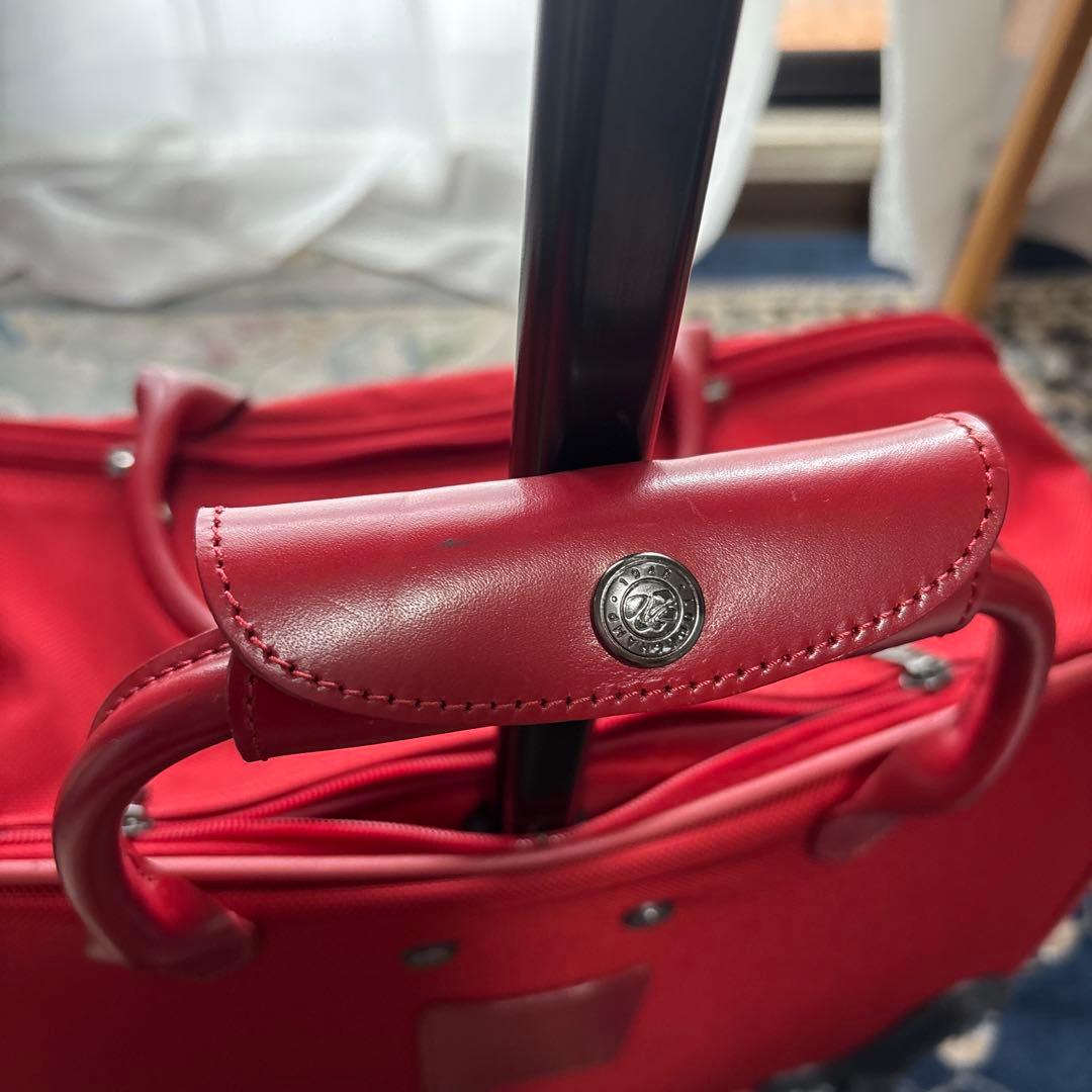 LONGCHAMP ロンシャン　スーツケース　キャーリーバッグ　旅行カバン　赤色