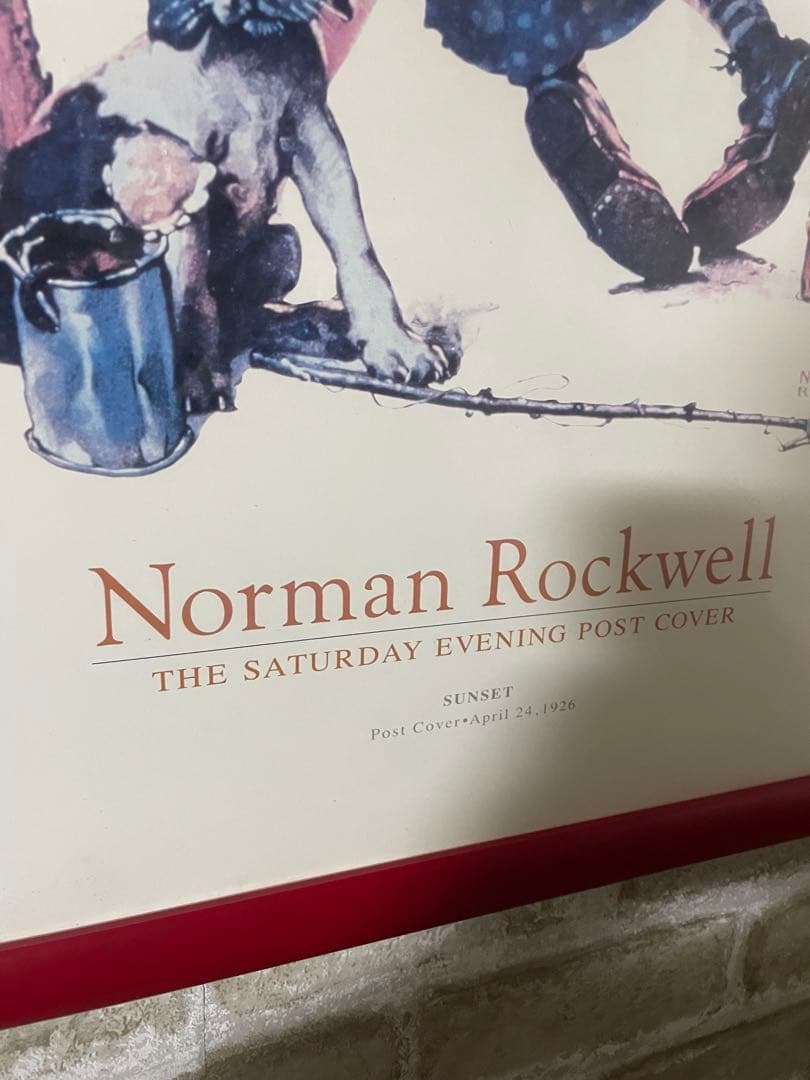 ノーマンロックウェル　サンセット　パズル　アート作品　小さな恋人たち　ポスター