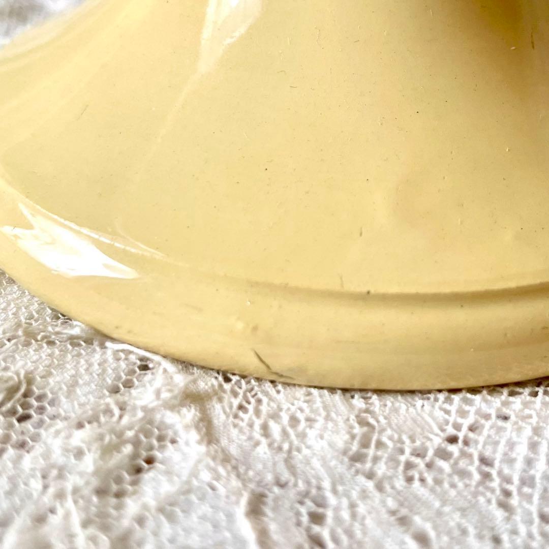 サルグミンヌ　コンポティエ　クリームイエロー　フランスアンティーク