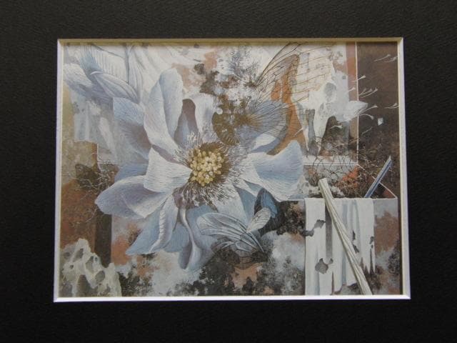 日下部淑子、時をめぐる風　I、希少な額装用画集より、新品高級額装付