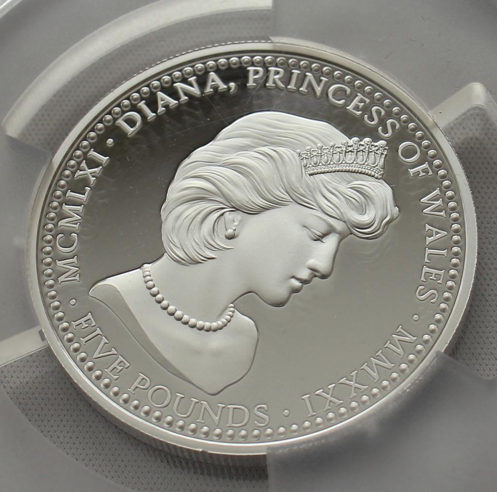 2021年アセンション島 ダイアナ妃生誕60周年2oz 銀貨 PCGS PR70