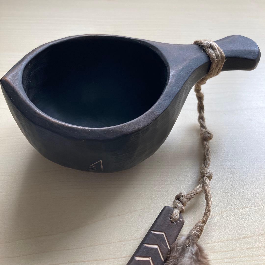 【新品】ソウルオブシベリア #1 ブラックペンダント　No.1813 ククサ