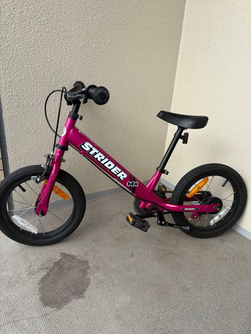STRIDER ストライダー 14X ピンク｜ペダル・スタンド付属／直接受渡限定