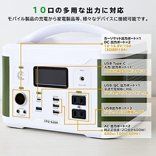 ポーダブル電源　ホワイト