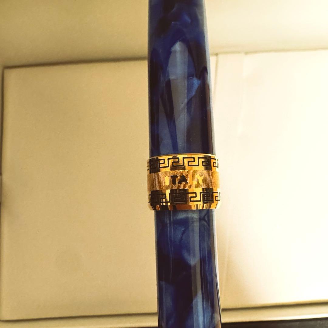 【ほぼ未使用】アウロラ　オプティマ　ボールペン　ブルーGT Aurora