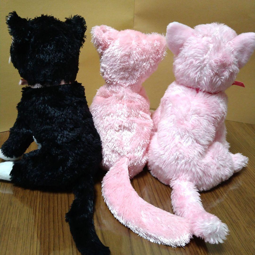 ty ぬいぐるみ ネコ ビーニーベイビーズ ハートタグ無し 猫 ねこ 3体