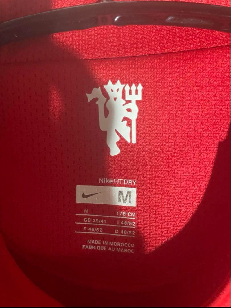 【美品】マンチェスターユナイテッド 07-08 ホーム 長袖ユニフォーム