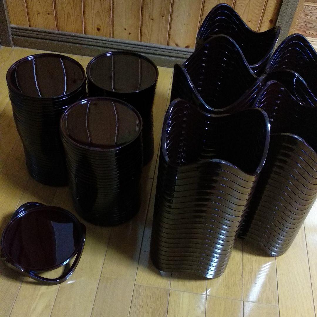 丸盆情盛器　100組セット