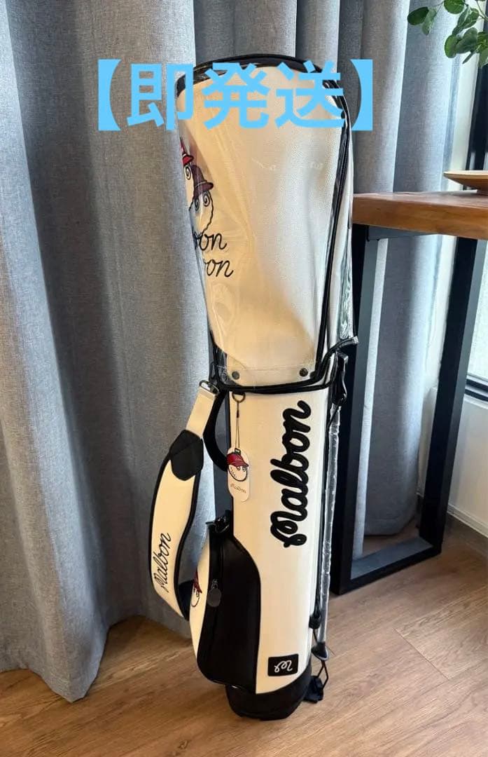 【即発送】マルボン ゴルフmalbon キャディバッグ 男女兼用3分割 ホワイト
