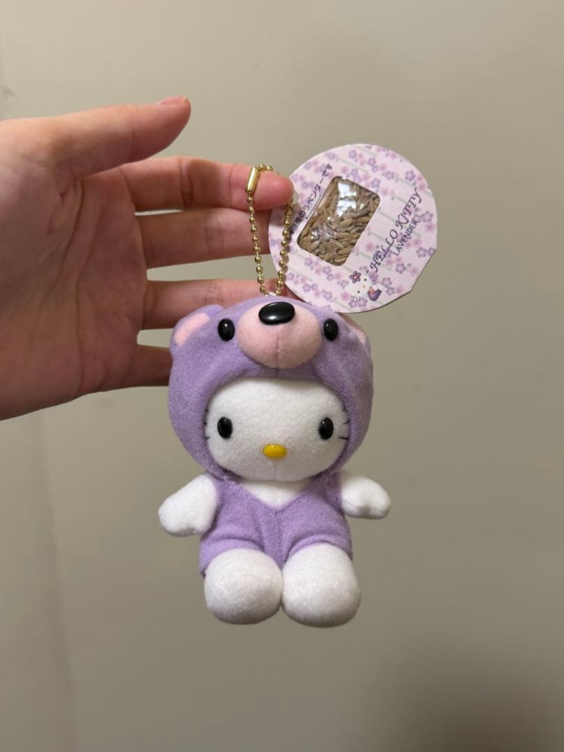 ハローキティラベンダー 北海道 あひる コアラ着ぐるみマスコット 3点セット