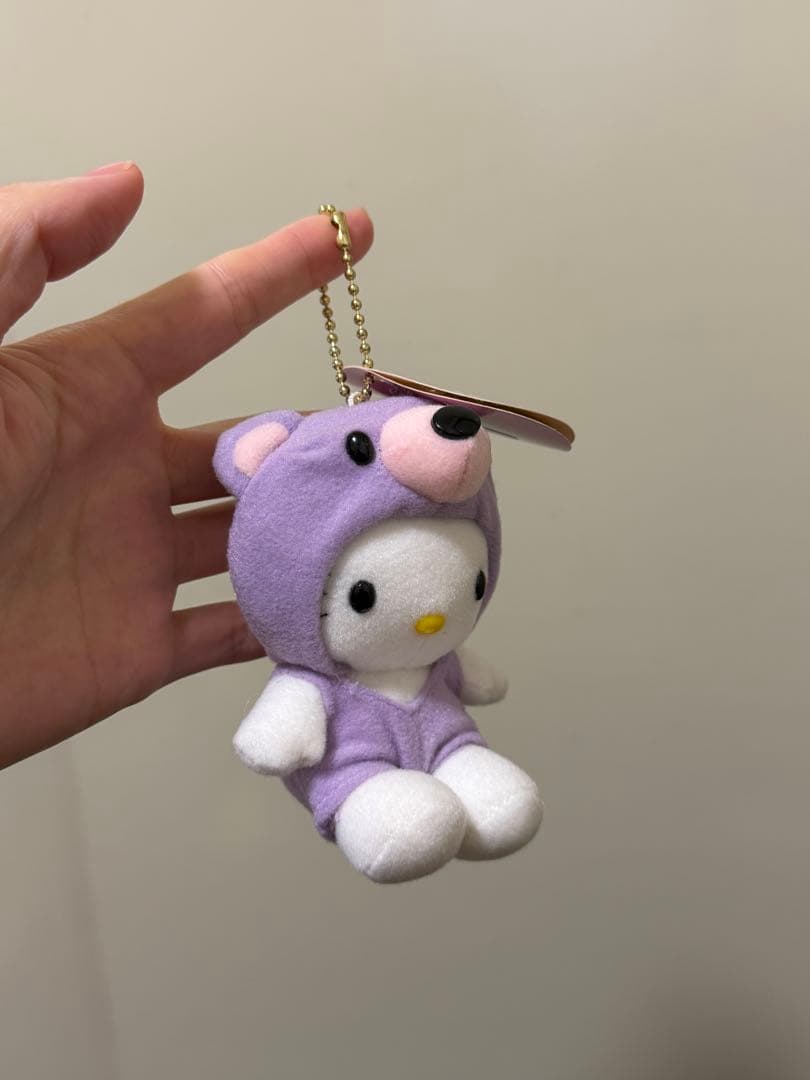 ハローキティラベンダー 北海道 あひる コアラ着ぐるみマスコット 3点セット