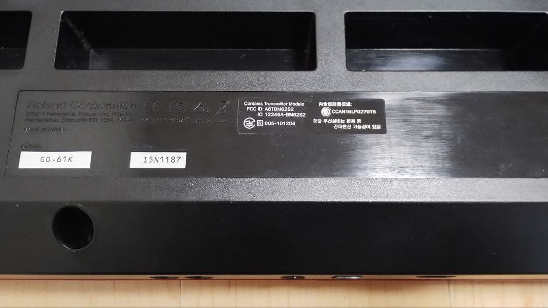 【27年7月迄保証付き】Roland Go:Keys go61k 61鍵 レッド