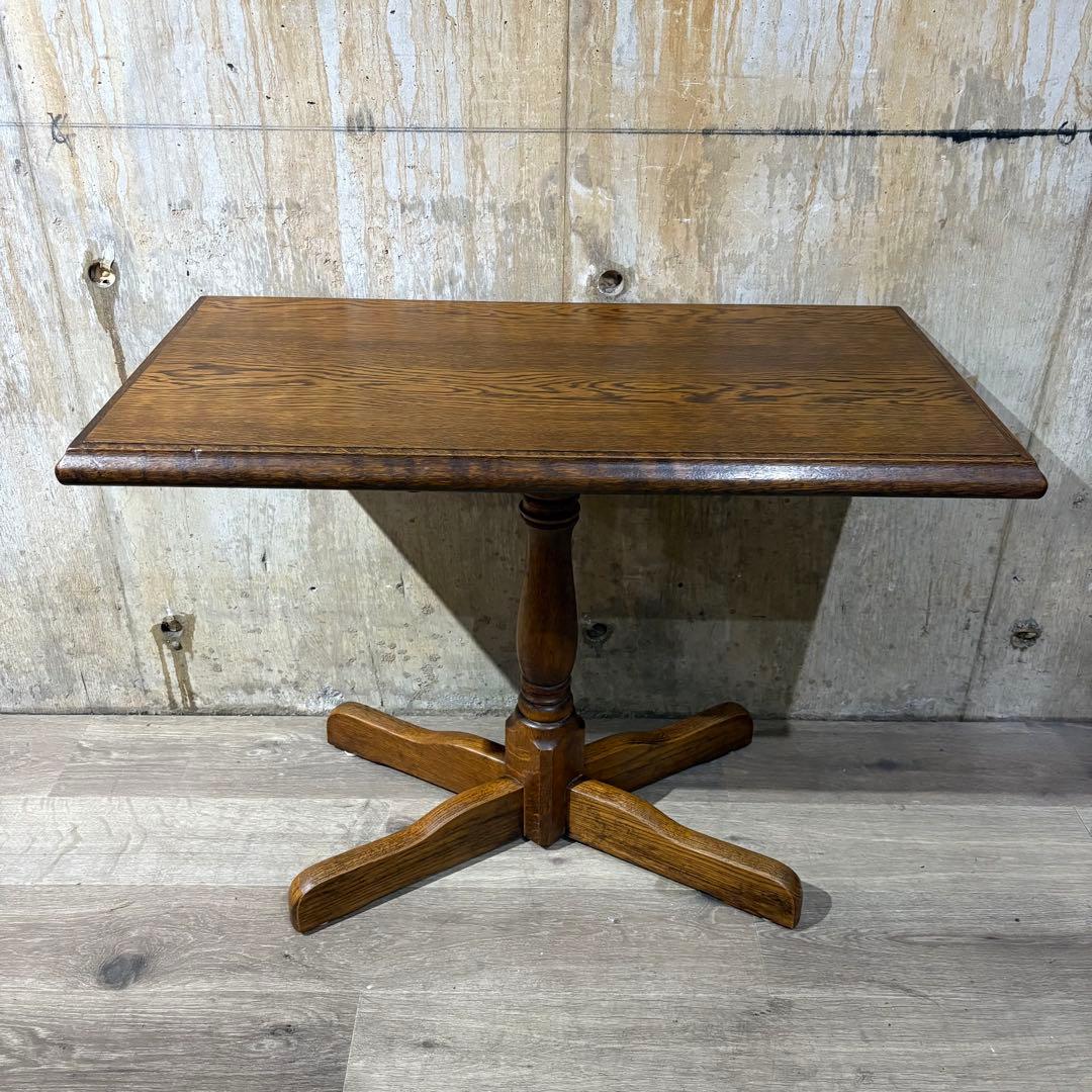 カフェテーブル　センターテーブル　オーク材　①