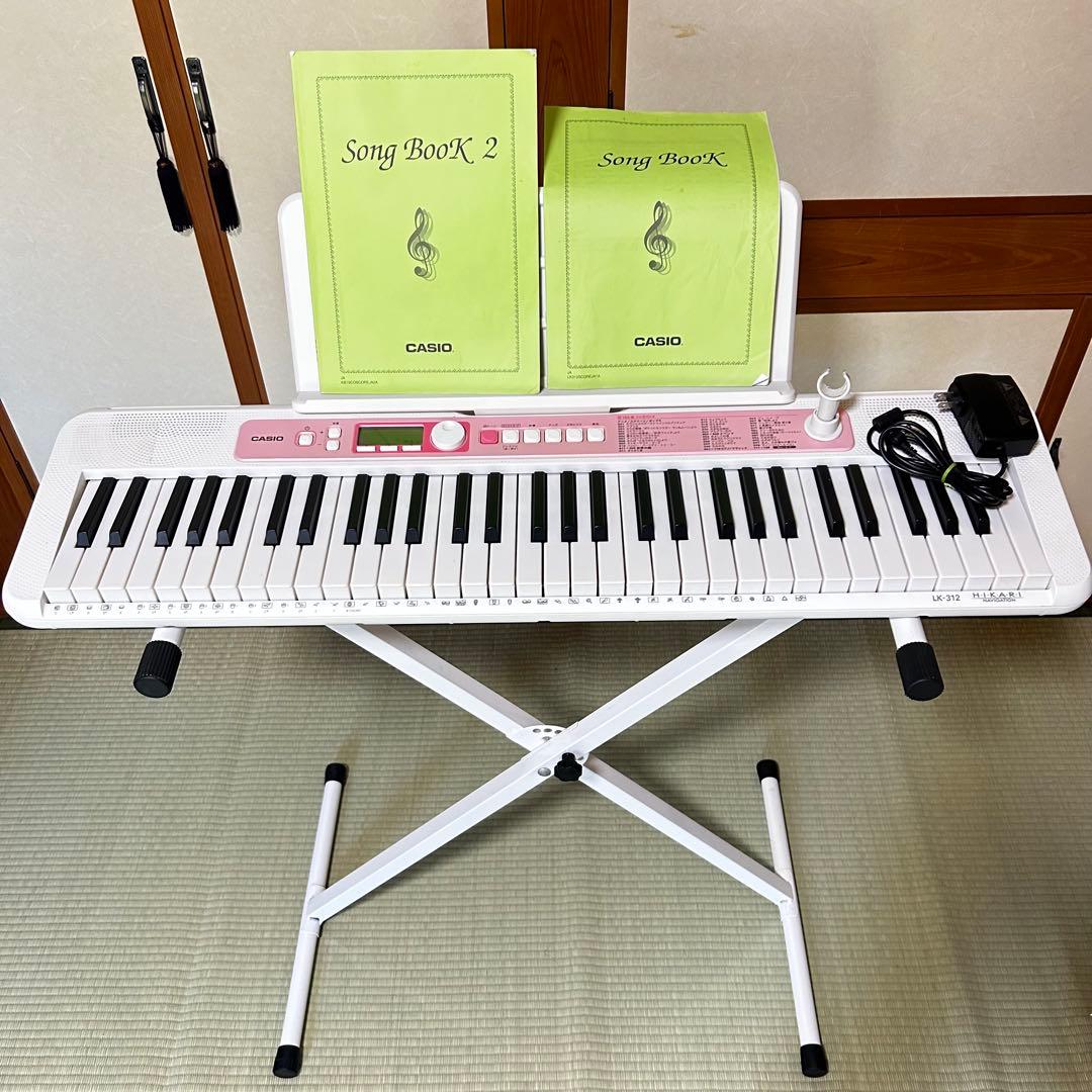 CASIO カシオ キーボード LK-312 光ナビゲーション 61鍵