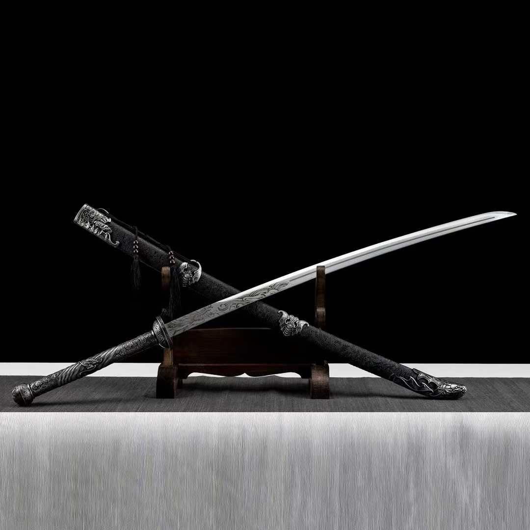 蝙蝠 苗刀 長尺 刀装具 日本刀 模造刀 武具 舞踊刀 古兵器