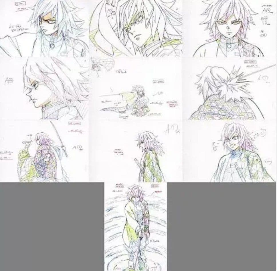 【新品未開封】鬼滅の刃 展示原画 ポストカード 冨岡義勇 10枚 セット 激レア