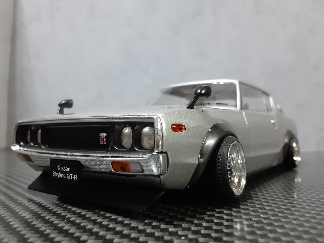 Hachette 1/24 日産 ケンメリ GT-R シルバー カスタム改