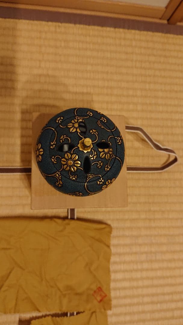 (美品) 九谷焼 仲田錦玉作 青粒 香枦 美品