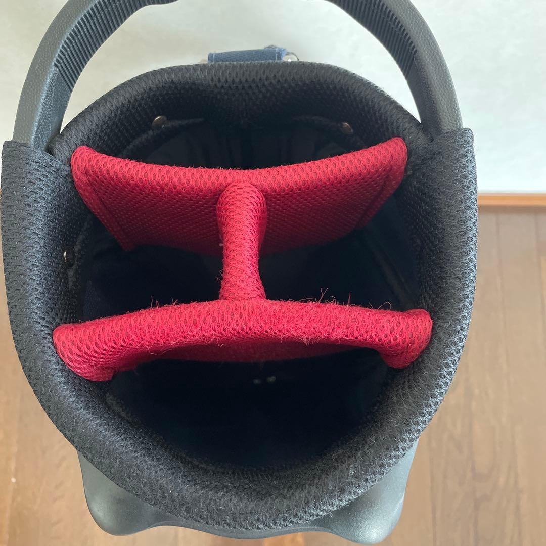 Titleist スタンド軽量キャディバック ネイビー /レッドキャディバッグ