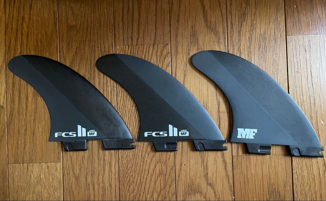 FCS MFフィン LARGE NEO CARBON 3枚セット