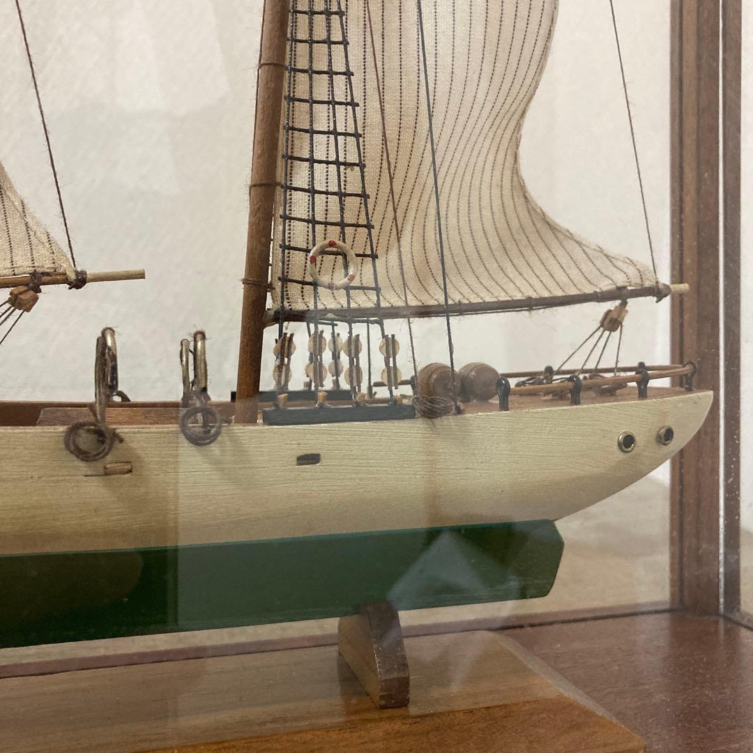 大型　木製船模型　ゴレタ・ドス・パロス　精密　模型　ビンテージ