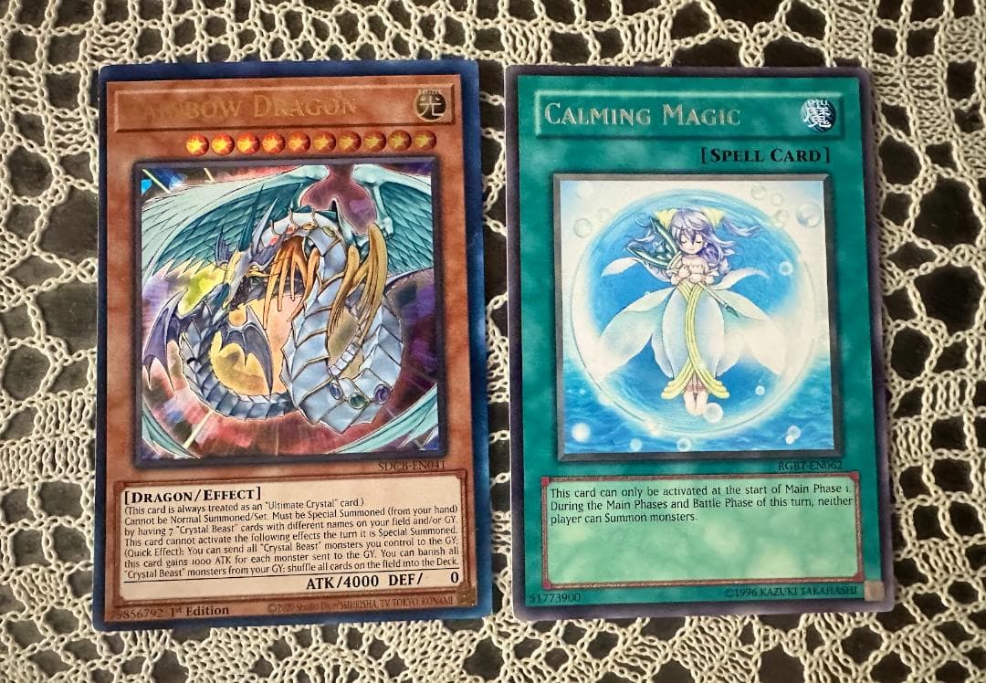 【新品未使用】英語版遊戯王カード　レインボードラゴン レア