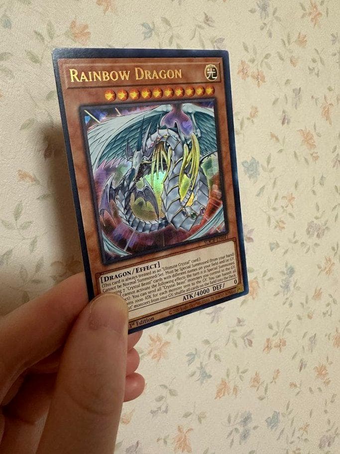 【新品未使用】英語版遊戯王カード　レインボードラゴン レア