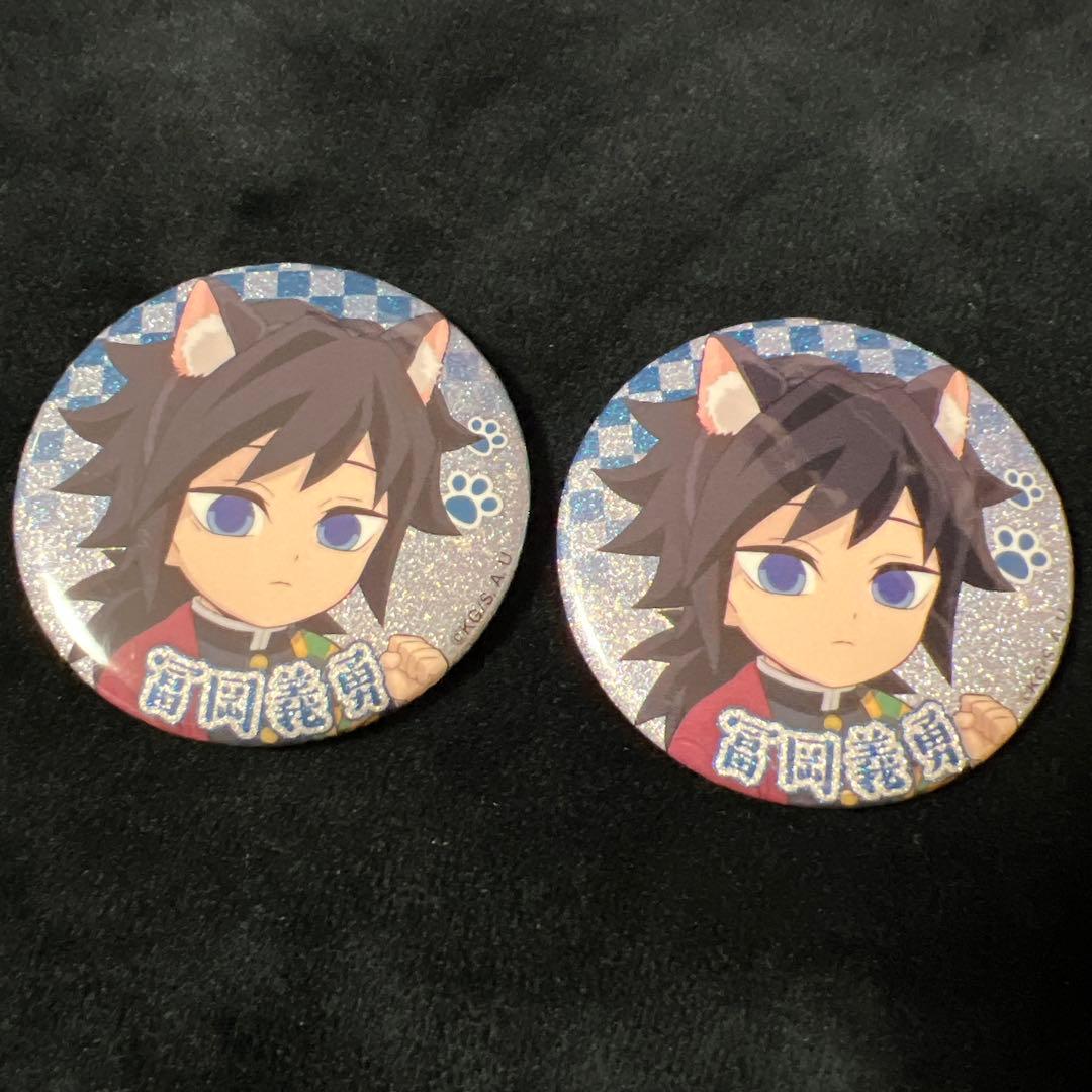 鬼滅の刃　ナンジャタウン　缶バッジ　冨岡義勇　レア　グリッター