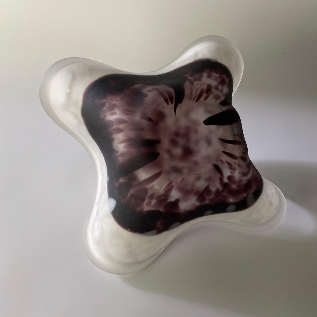 希少 36cm 藤田喬平 共箱付 自筆銘入り 花鉢 人間国宝 文化勲章 オブジェ