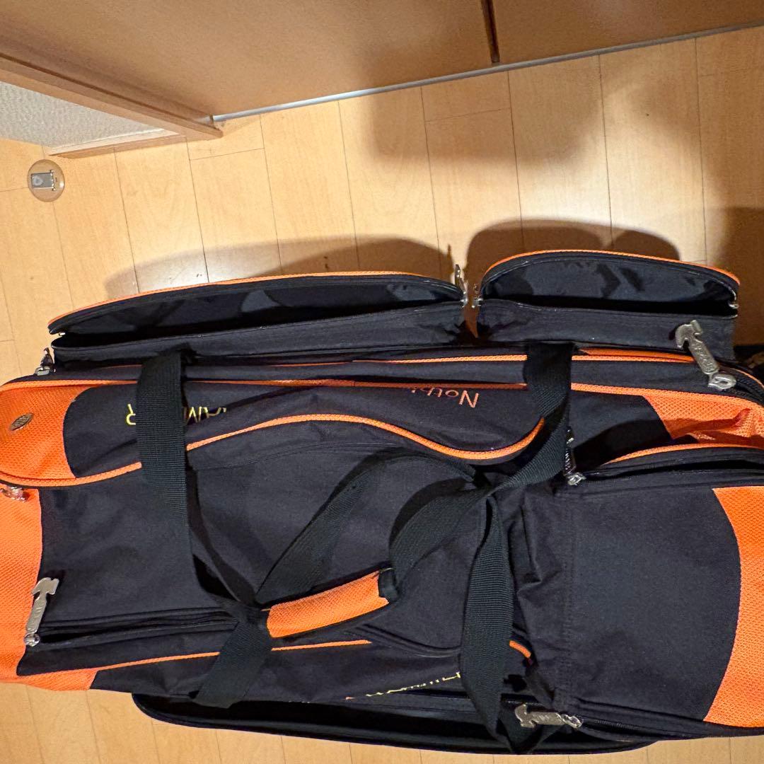 HAMMER ボウリング用バッグ 黒とオレンジ 3個入りバッグ