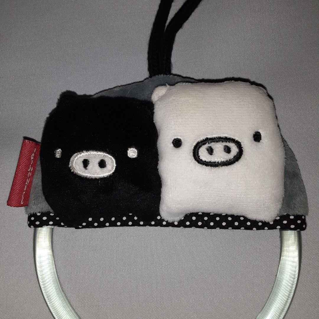 タオルハンガー モノクロブー ぬいぐるみセット もこもこ キラキラ XL BIG