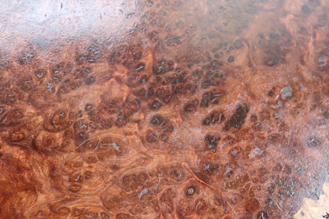 瘿木台 茶台　かりん　茶道具　送料込み250106