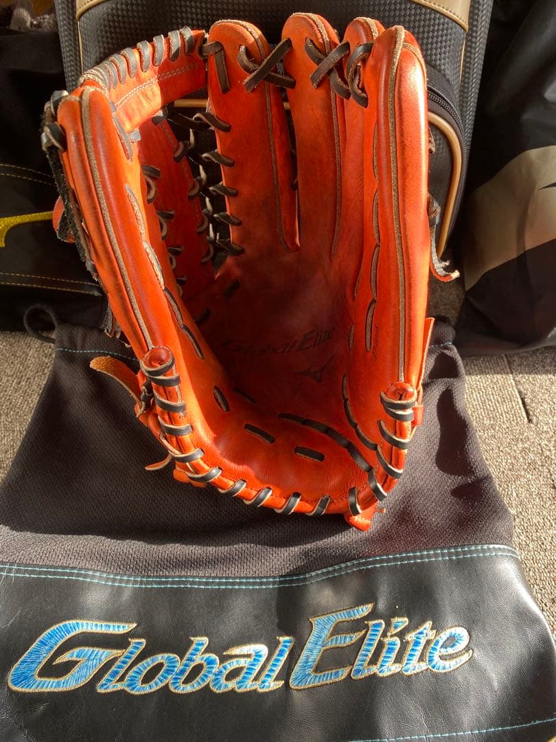 Global Elite 軟式グローブ オレンジ　ダイバーシティロゴ限定品